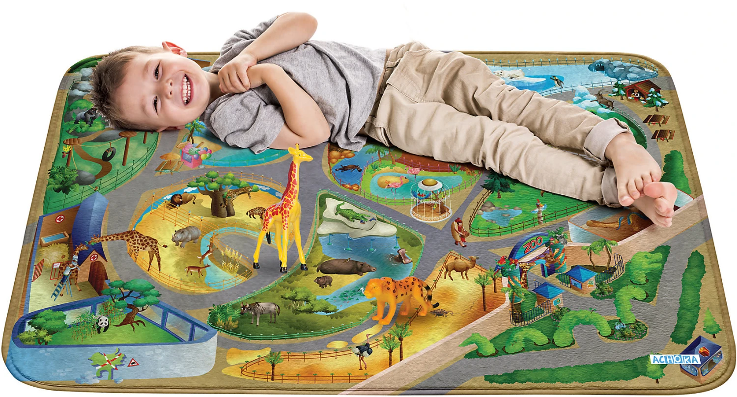 Ultrasoft Spielteppich, Zoo, 100 X 150 Cm – Bild 2