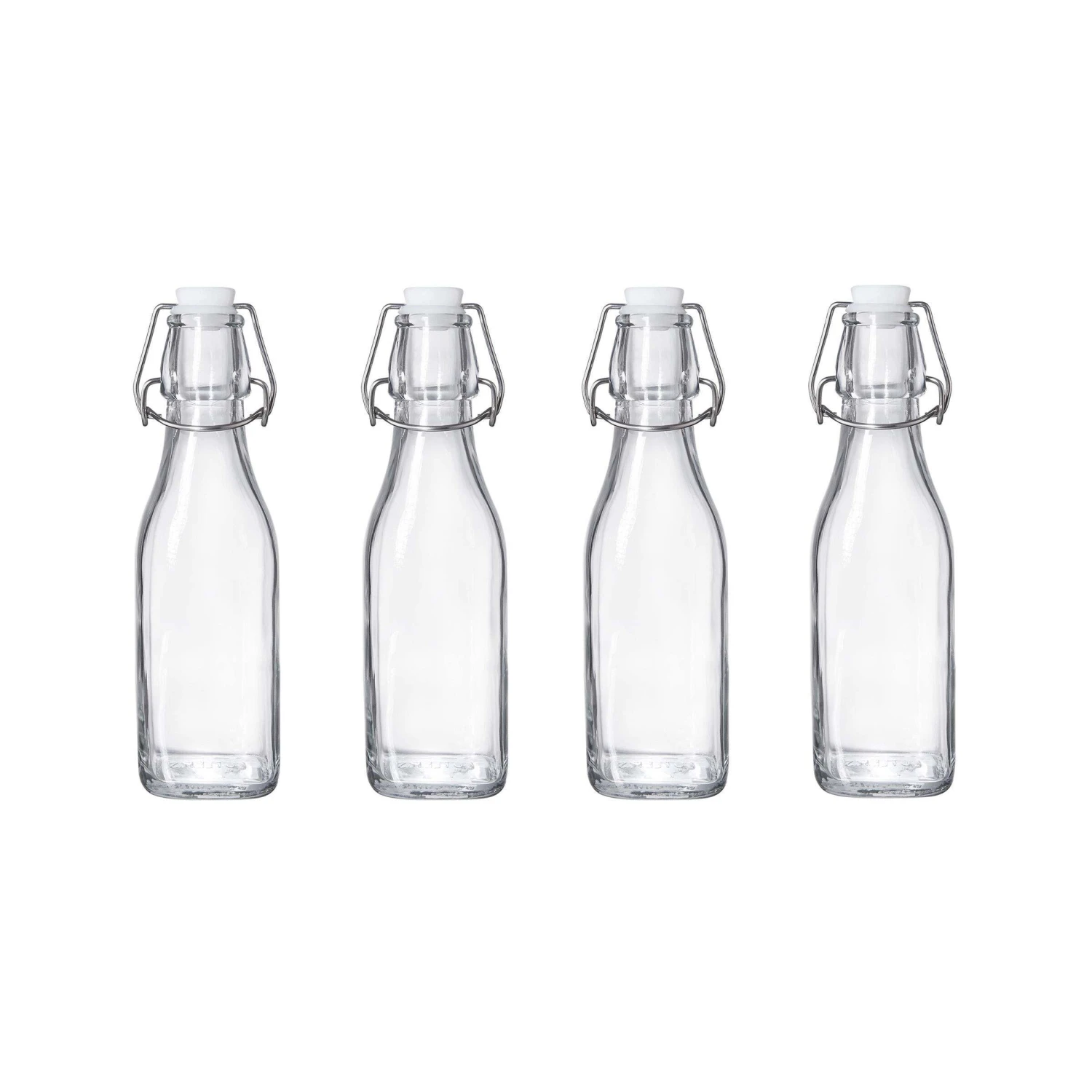 4x Flasche Mit Bügelverschluss 250ml SWING In Transparent