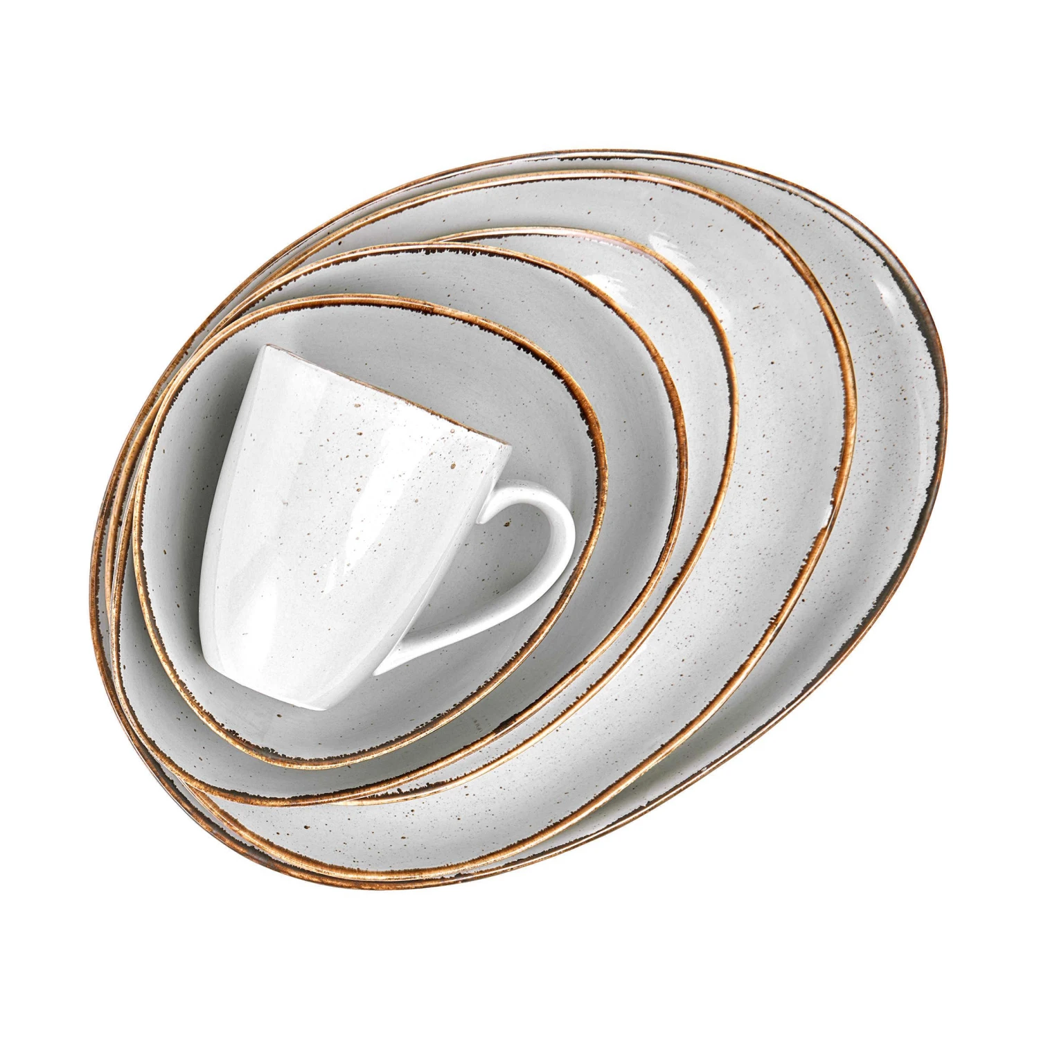 4x Schale 390ml FINCA In Grau – Bild 5