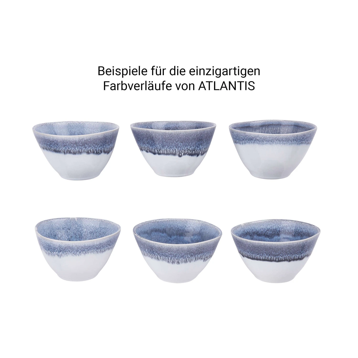 4x Schale 640ml ATLANTIS In Blau – Bild 8