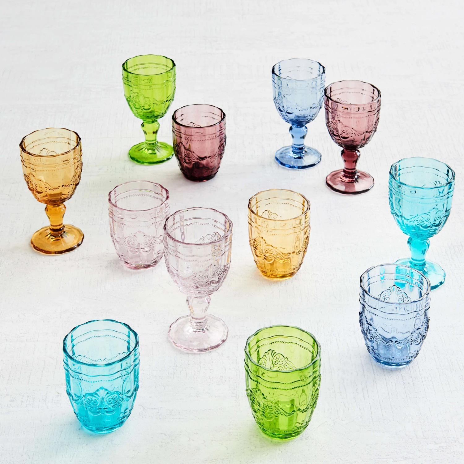 6x Gläser 250ml VICTORIAN In Grau – Bild 5