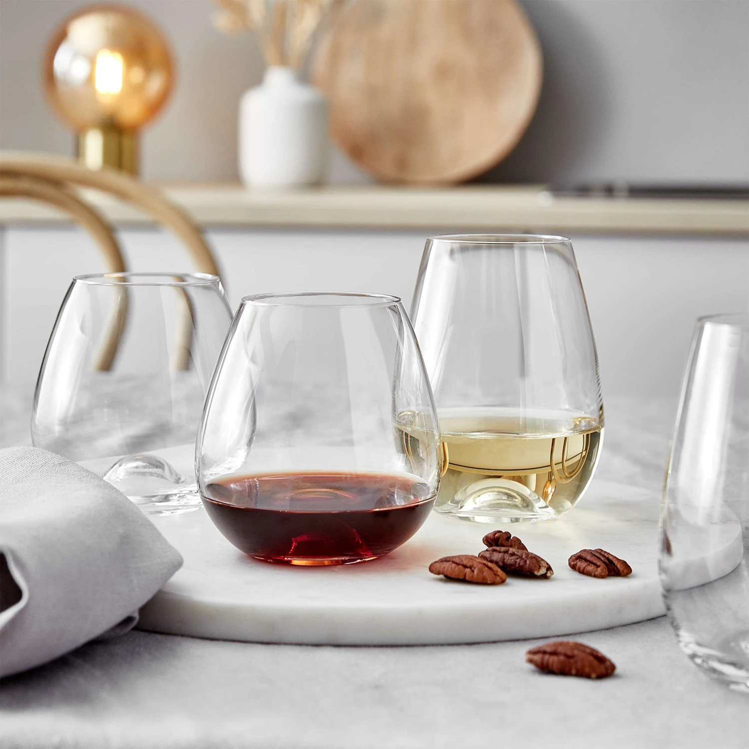 6x Weißweingläser Ohne Stiel 460ml SENZA In Transparent – Bild 2