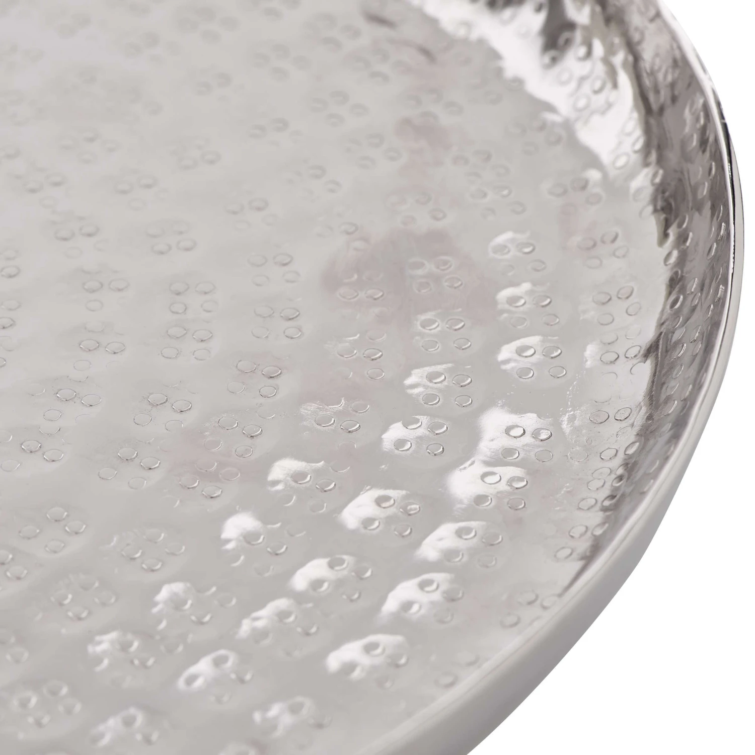 Deko-Teller Gehämmert Ø28cm ORIENTAL LOUNGE In Silber – Bild 2