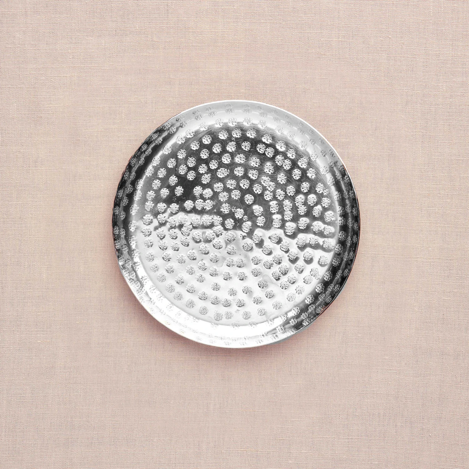 Deko-Teller Gehämmert Ø28cm ORIENTAL LOUNGE In Silber – Bild 3