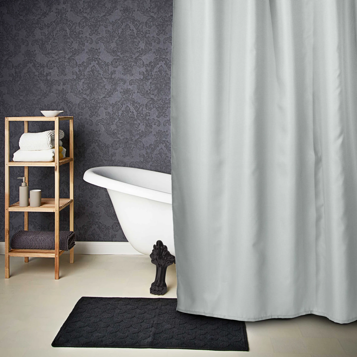 Duschvorhang Waffeloptik WET WET WET In Hellgrau – Bild 5