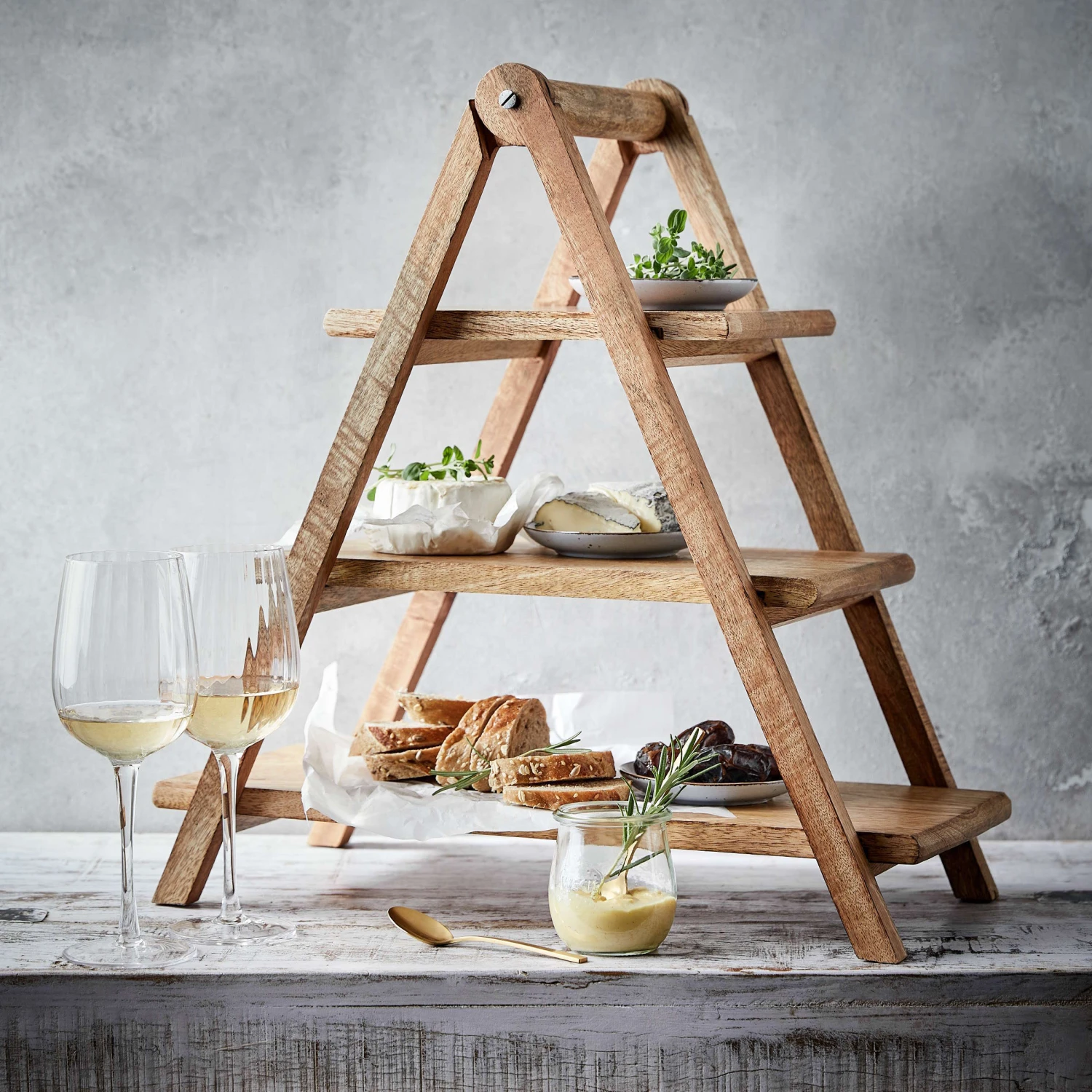 Etagere 3-stufig Höhe 48cm MANGO DAYS In Braun – Bild 10