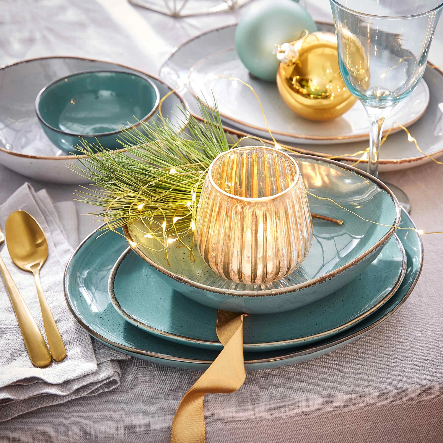 Geschirr-Set 16-tlg. FINCA In Blau – Bild 2