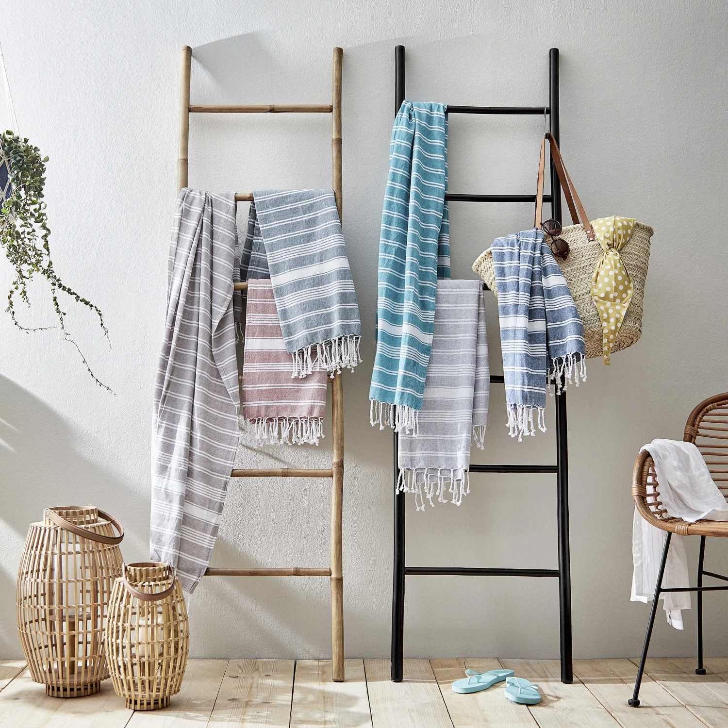 Hamamtuch L 170 X B 90cm SURFSIDE In Blau – Bild 2