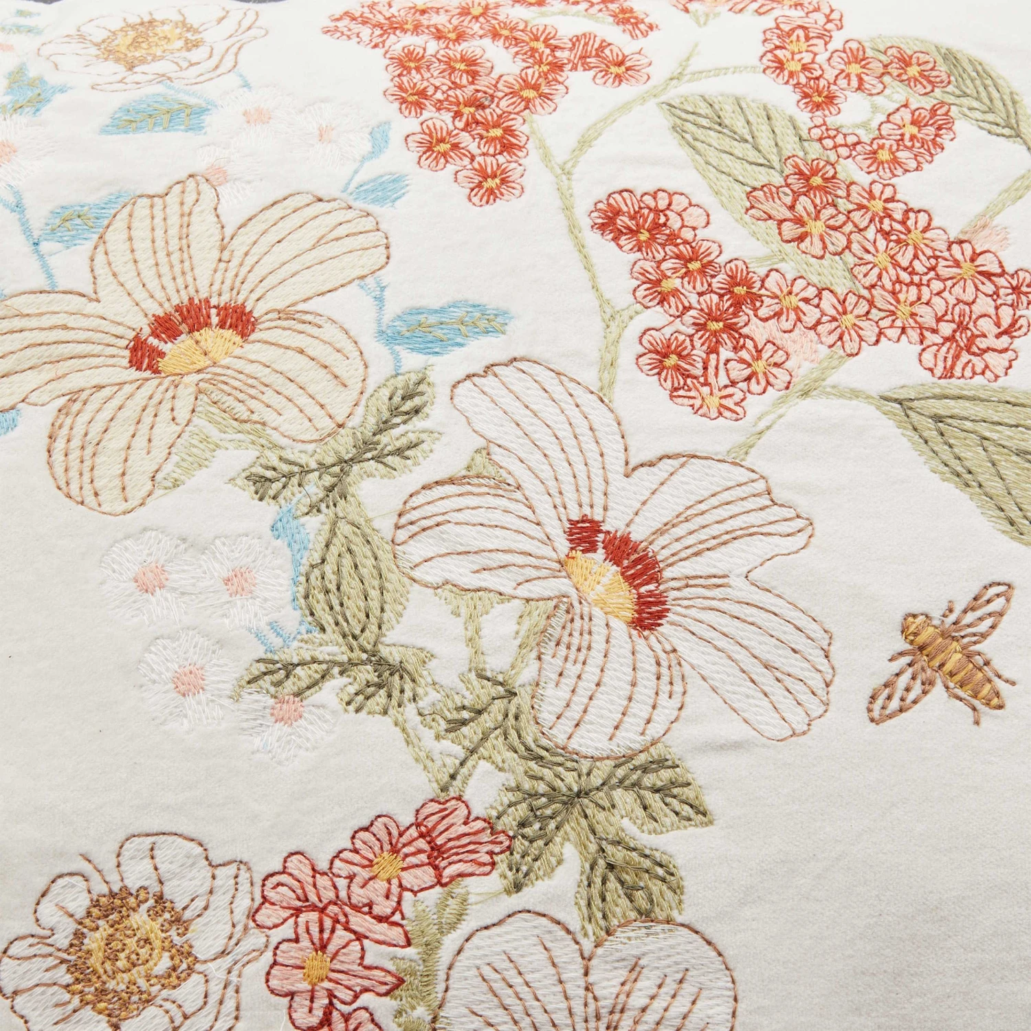 Kissen Blumen L 60 X B 40cm COTTON VELVET In Bunt – Bild 4