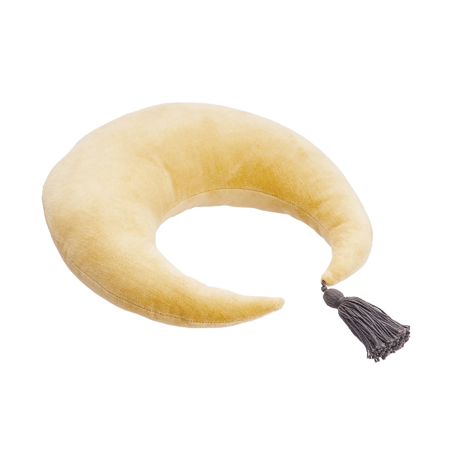 Kissen L 38 X B 38cm LITTLE MOON In Gelb-Anthrazit – Bild 2