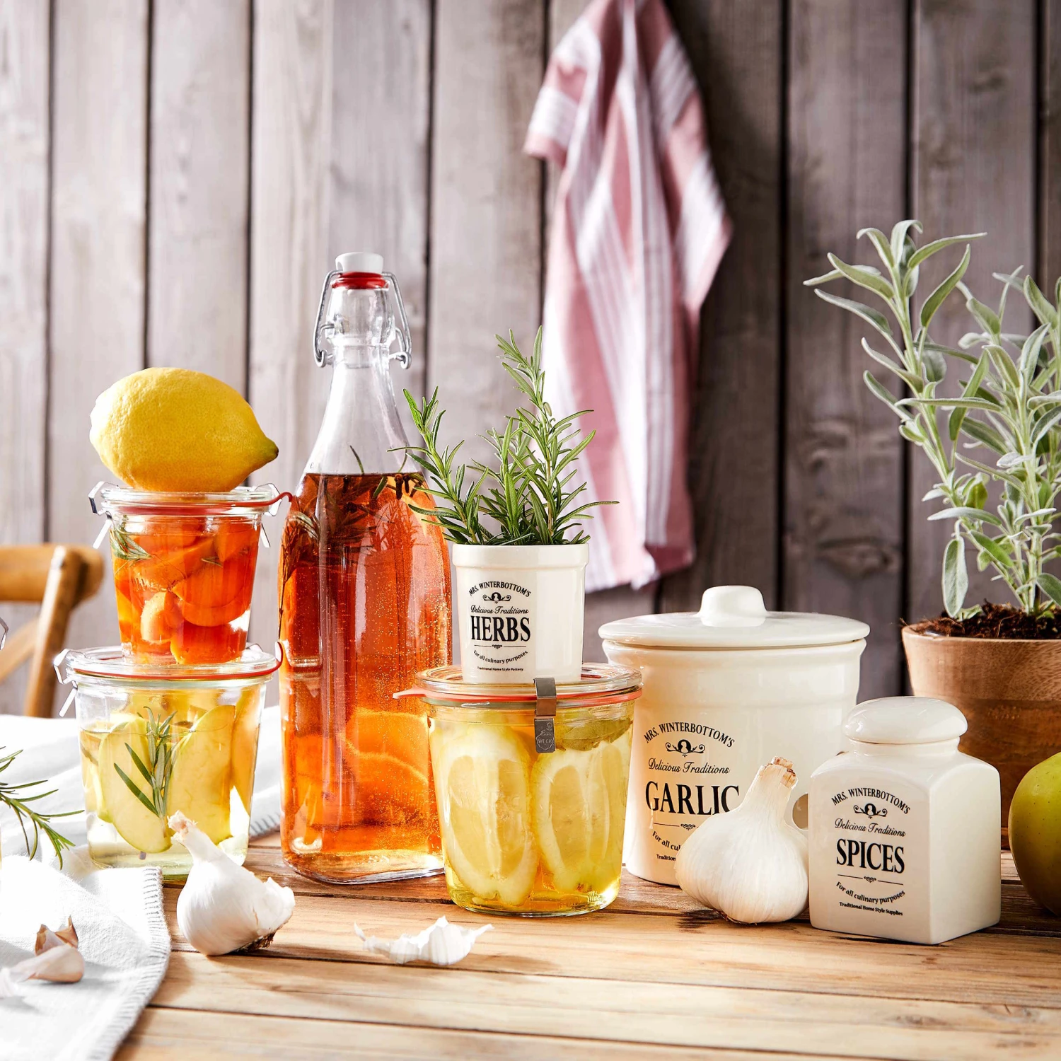 Knoblauchtopf Ø 14 Cm MRS. WINTERBOTTOM'S In Creme – Bild 4