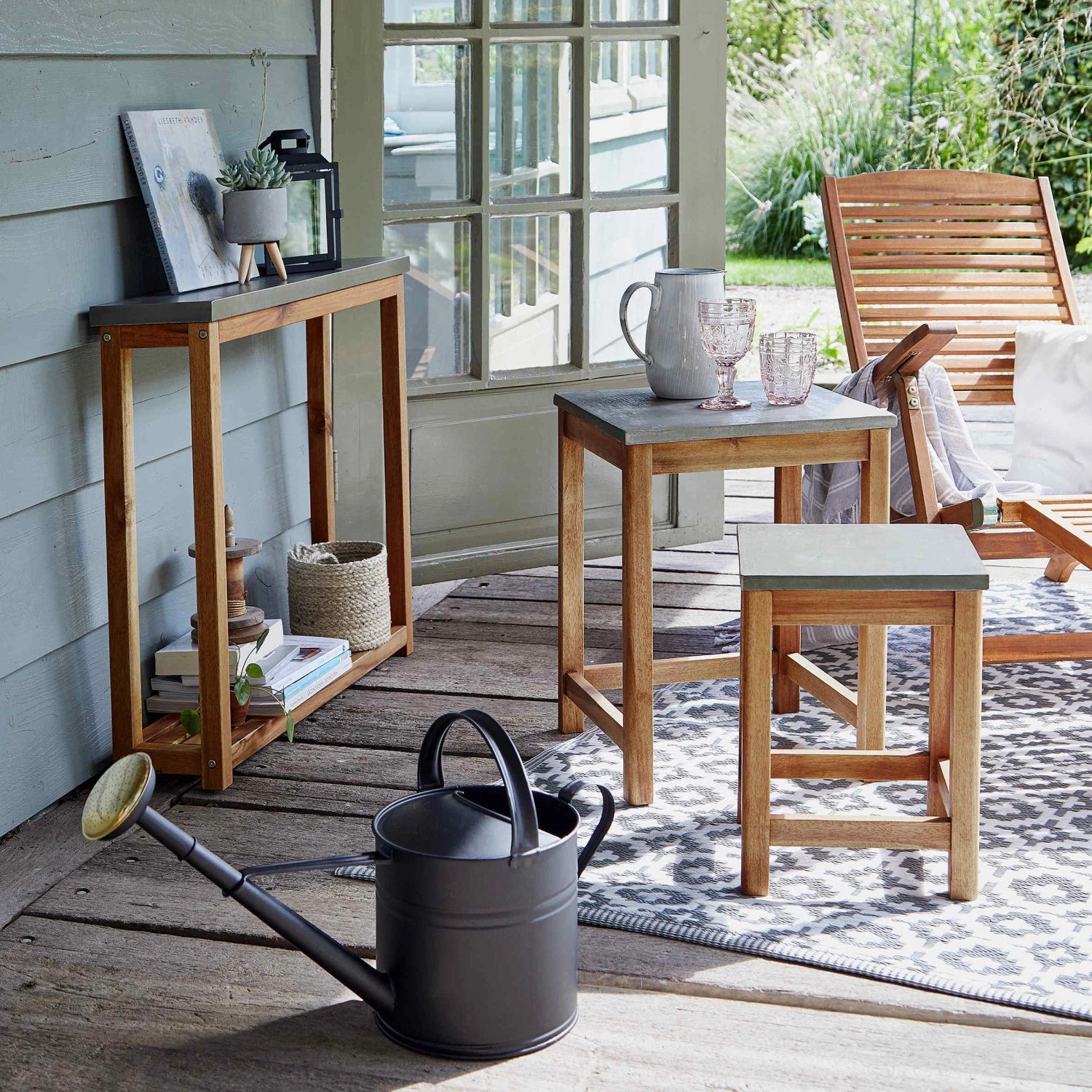 Konsole Mit Zementplatte CONCRETE In Natur-Grau – Bild 2