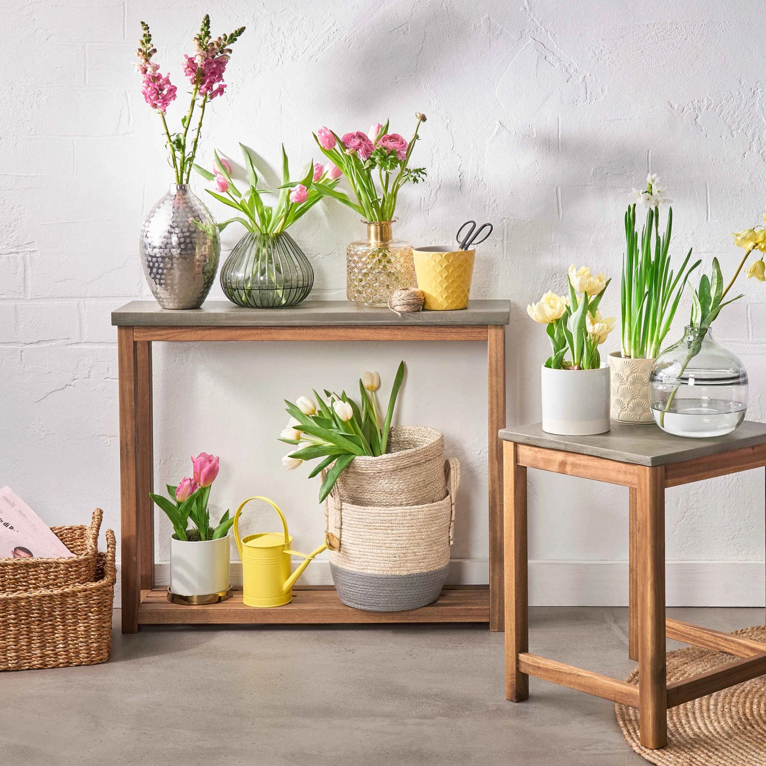 Konsole Mit Zementplatte CONCRETE In Natur-Grau – Bild 8