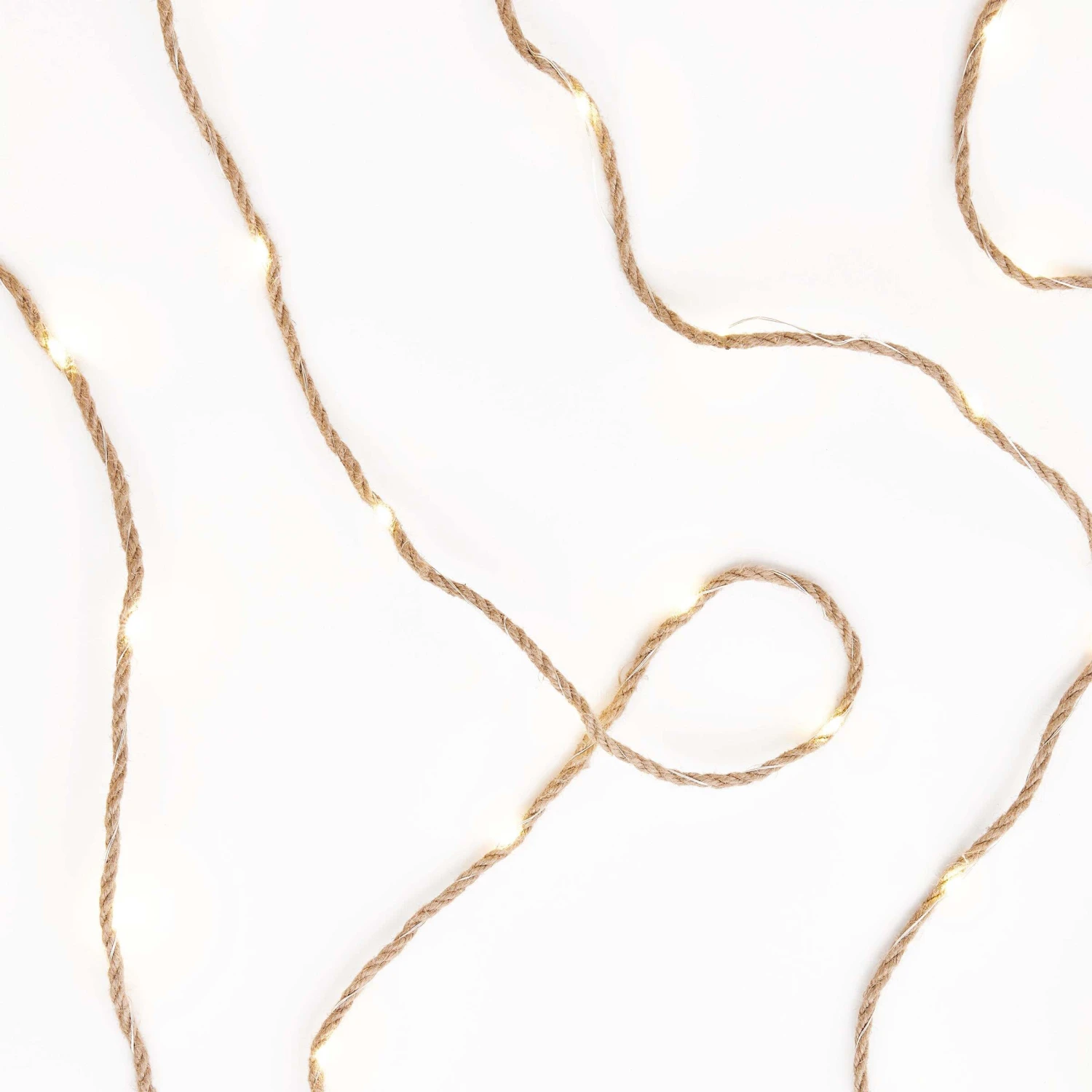 LED Outdoor-Lichterkette Naturseil 100 Lichter Mit Stecker FARMHOUSE In Natur – Bild 2