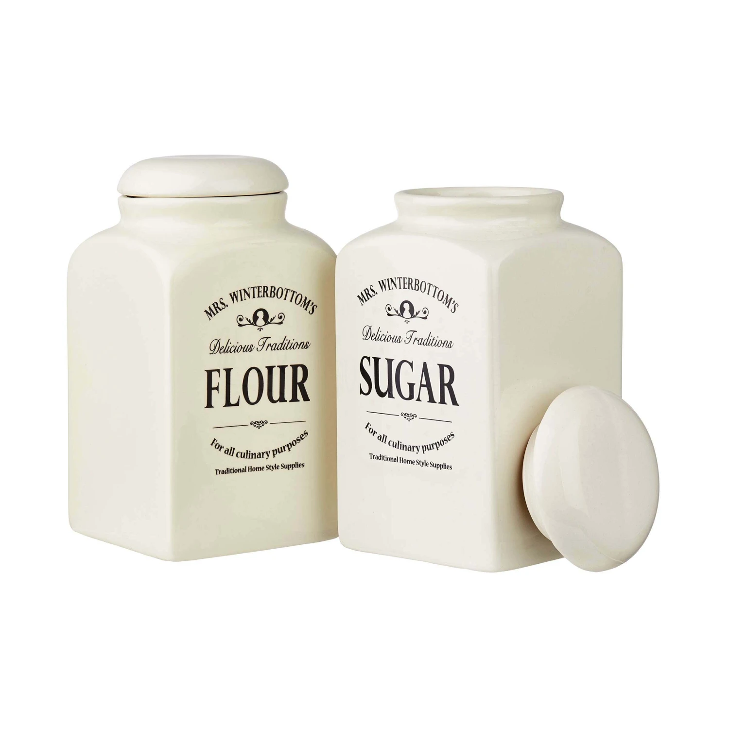 Mehl- & Zuckerdose MRS. WINTERBOTTOM'S In Creme – Bild 7