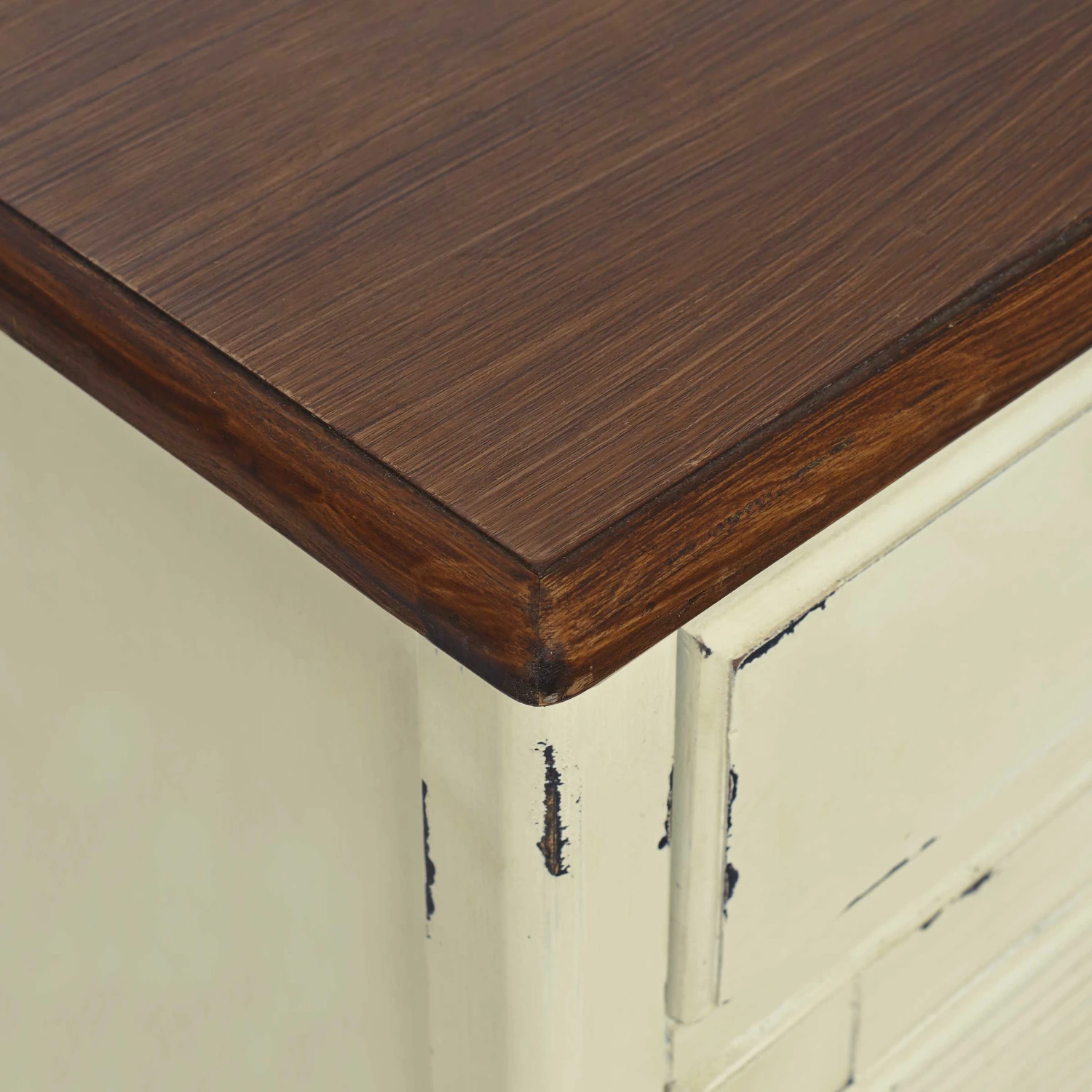 Nachttisch CABOTT COVE In Creme-Braun – Bild 8