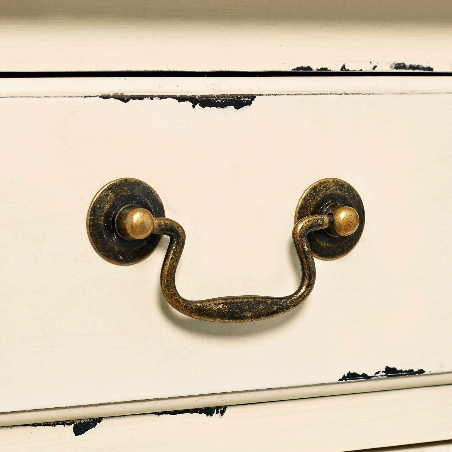 Nachttisch CABOTT COVE In Creme-Braun – Bild 9