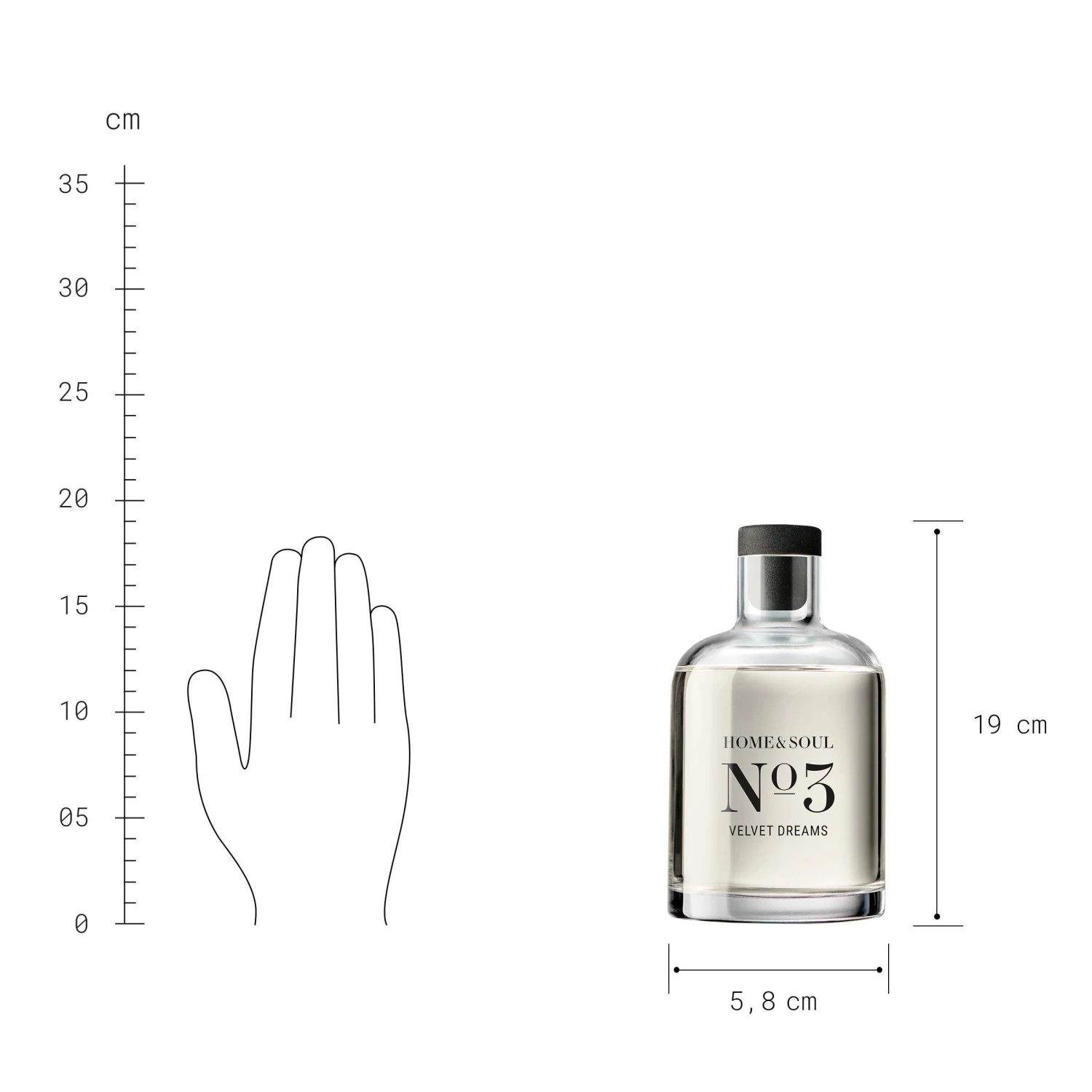 Raumduft No 3 "Velvet Dreams" 110ml HOME & SOUL In Transparent – Bild 5