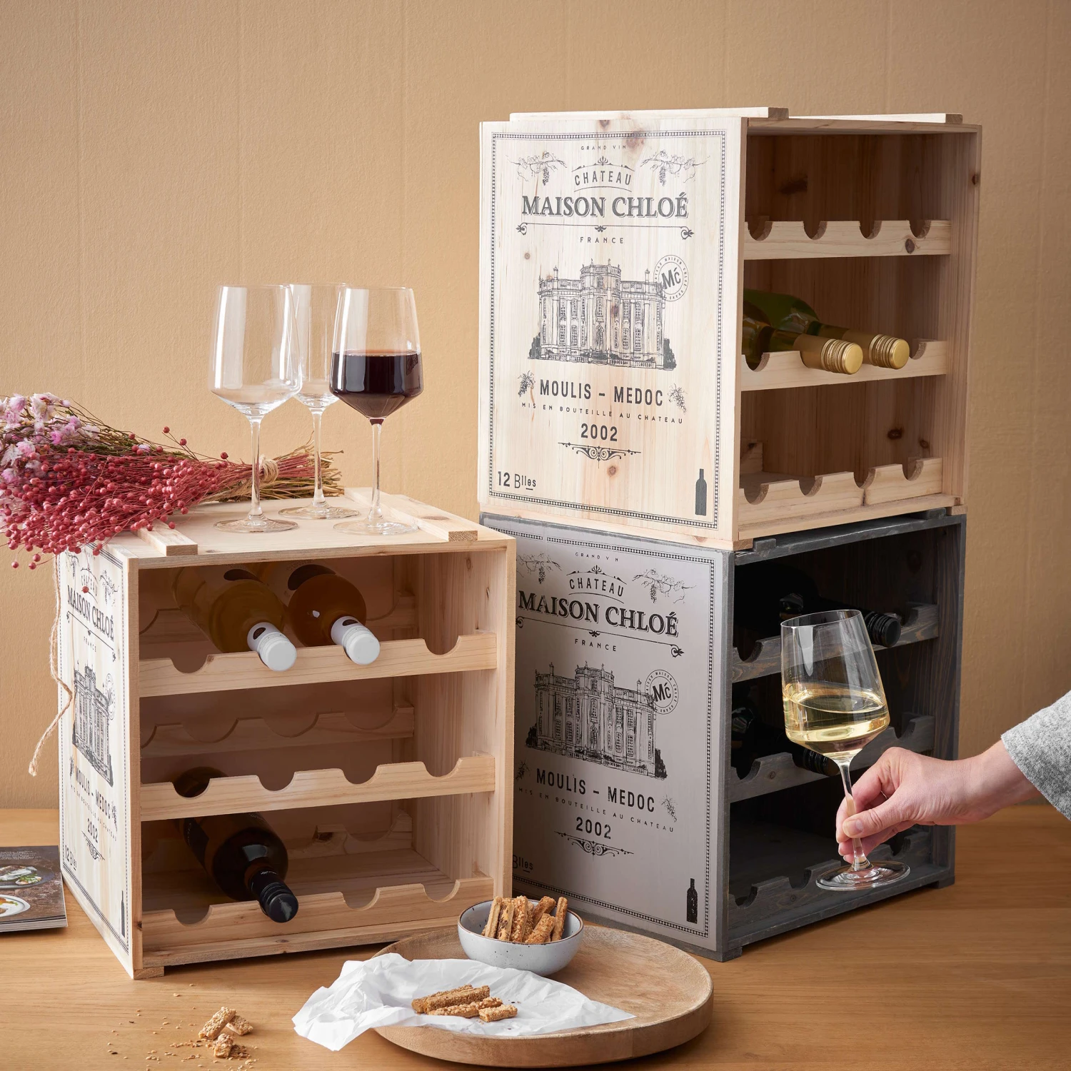 Weinregal VINOTHEK In Natur – Bild 2