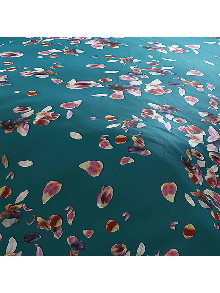 Cacharel Satin-Bettwäsche-Set "Aurore" In Petrol – Bild 5