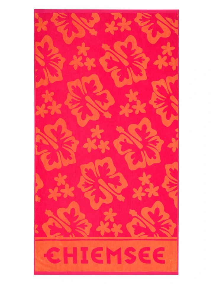 Chiemsee Strandtuch "Honolulu" In Pink/ Orange – Bild 2