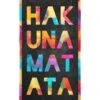 Strandtuch "Hakuna Matata 1" In Bunt & Schwarz