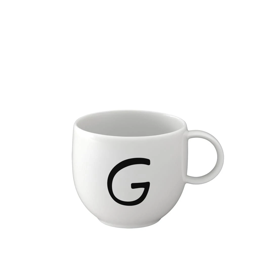 Becher G Letters In Weiß