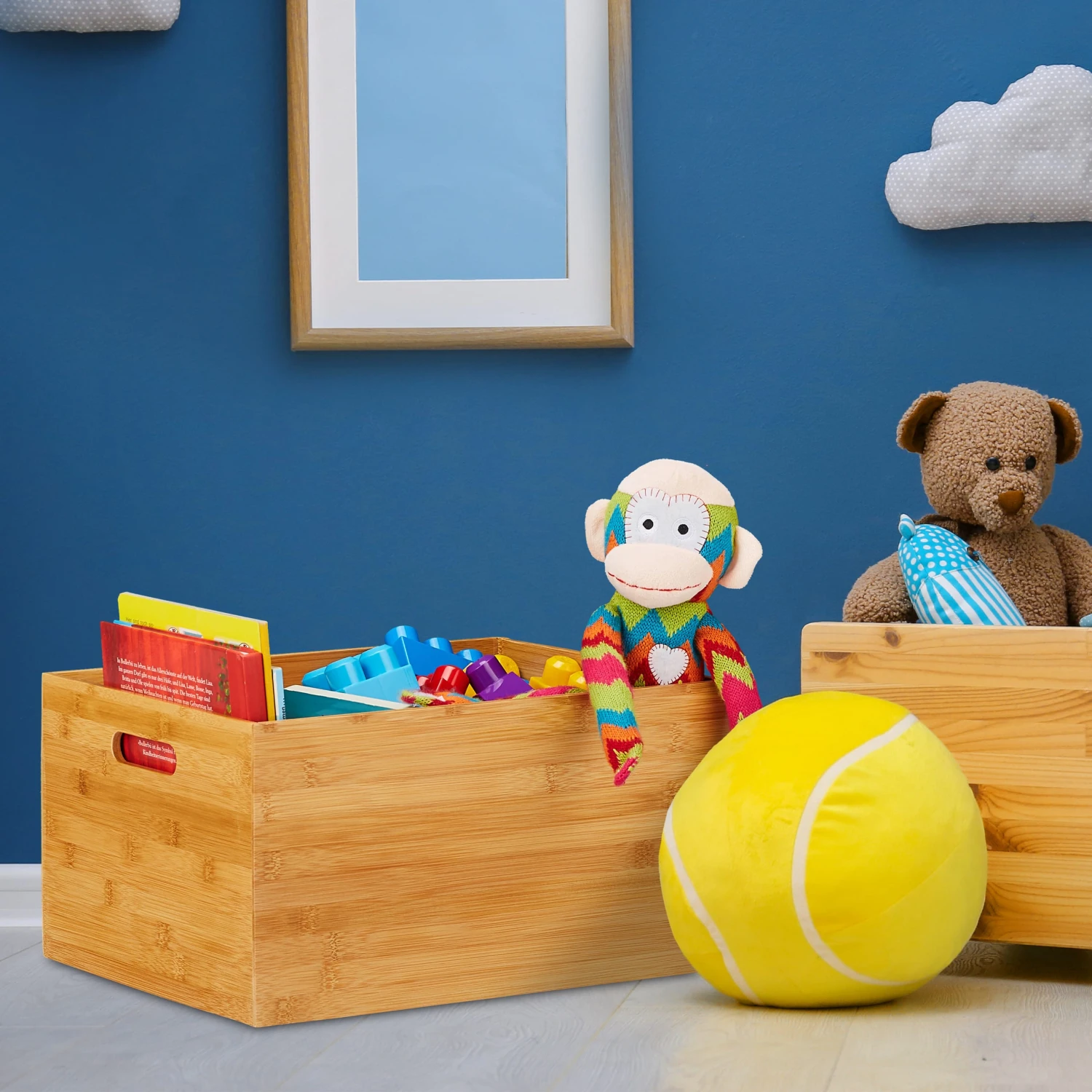 8 X Aufbewahrungskiste In Natur - (B)40 X (H)21 X (T)30 Cm – Bild 2