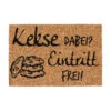 Fußmatte Kekse Dabei? Eintritt Frei! In Natur/Schwarz - 40 X 60 Cm