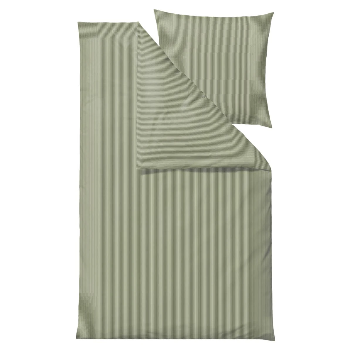 Bettwäsche Classic Stripe 135x200cm In Olive