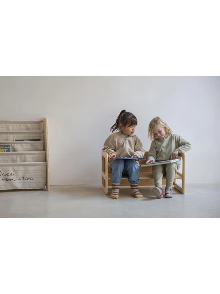 Bank "Montessori" In Natur - (B)75 X (H)39 X (T)39 Cm – Bild 4